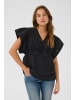 CULTURE Kurzarm-Bluse CUleso Relaxed fit in Black