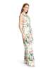 Vera Mont Jumpsuit mit Bindegürtel in Cream/Rosé