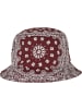  Flexfit Bucket Hat in cherry/white