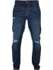 Urban Classics Urban Classics Jeans in darkblue destroyed washed