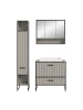 ebuy24 Badmöbelset Bagno (3-teilig) Grau 125 x 48 cm