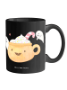 Mr. & Mrs. Panda Mug Kaffee Gespenst ohne Spruch in Schwarz