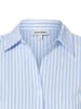 More & More Bluse in weiß hellblau