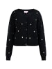 myMo Damen Strickjacke in Schwarz