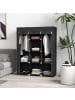 HOMCOM Stoffschrank-125L x 43B x 162,5H cm-Schwarz