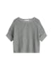 Kurzarm-Strickpullover boxy in Quiet Sea