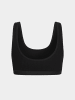 Erlich Textil  Vera Bustier bügellos aus Bio-Baumwolle in schwarz