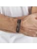 s.Oliver Armband Essential Leather in schwarz