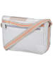 360 grad Umhängetasche Barkasse Mini in Weiss/Sand/Zahl Orange