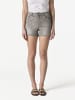 KOROSHI Bestickte Shorts in grau