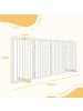 Pawhut Hunde Absperrgitter Weiß 206L x 35,5B x 76H cm