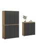 ebuy24 Schlafzimmer-Set Scarpa (2-teilig) Anthrazit 235 x 37 cm