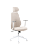 Beliani Bürostuhl ORYN in Beige/Weiß - (W) 71 x (H) 111 x (L) 65 cm