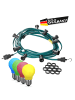 SPICELITE Garten Party Lichterkette Illu 30 bunte LED Tropfenlampen 10m grün