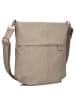 Zwei Mademoiselle M90 - Umhängetasche 28 cm (cord-polar) in nubuk-cappuccino