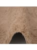 Pergamon Hochflor Shaggy Teppich Fluffy Rund in Beige