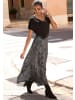 LASCANA Kurzarmshirt in schwarz