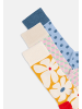 DillySocks Socken Flower Mood in Biege Gelb Pink Blau