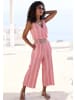 LASCANA Culotte-Overall in koralle-weiß gestreift