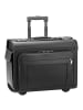 D&N Business Travel - 2-Rollen Businesstrolley Leder 46 cm in schwarz