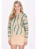 IZIA Damen Pullover in beige türkis