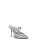 Jimmy Choo Silber Leder Hoch Absatz Pumps