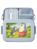 Mr. & Mrs. Panda MEPAL Bentobox Pinguin mit Kind Design ohne Spruch in Blau Pastell
