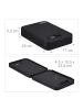 relaxdays Sicherheitsbox in Schwarz - (B)17 x (H)5,5 x (T)25 cm