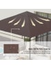 Outsunny Pavillondach L298 x B295 cm Kaffee