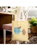 Mr. & Mrs. Panda Shopping Bag Kaffee Bohne ohne Spruch in Gelb Pastell