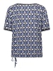 Betty Barclay Casual-Shirt mit Tunnelzug in Blau/Weiß