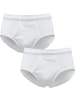 Erwin Müller Baumwolle, Feinripp Slip 2er-Pack in weiß