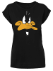 F4NT4STIC T-Shirt Looney Tunes Daffy Duck Big in schwarz