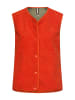 Camel Active Teddy Weste mit seitlichen Eingrifftaschen in Orange