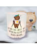 Mr. & Mrs. Panda Glas Windlicht Bär Gehhilfen mit Spruch in Transparent