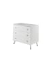 58 aufm Kessel SCHUBLADENKOMMODE Kamillah 100x57x89 Kinderzimmerkommode Satin Weiß
