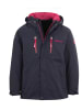 Trollkids Regenjacke "Femund" in Marineblau / Pink