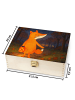 Mr. & Mrs. Panda tee box holz Fuchs Laterne Design ohne Spruch in Weiß