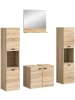 ebuy24 Badmöbelset Boston (4-teilig) Eiche 137 x 33 cm
