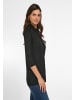 PETER HAHN 3/4-Arm Shirt Viscose in SCHWARZ