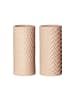 Ritzenhoff & Breker 2er Set Vasen Raute & Zick Zack in Creme 25 cm