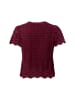 Rich & Royal Pullover Zig Zag in bordeaux - 0001