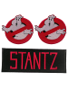 Catch the Patch Ghostbuster Set 3 Stück Stantz Logo FilmApplikation Bügelbild inRot