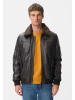 Camel Active Pilotenjacke im Wash Look mit abnehmbaren Teddykragen in Asphalt
