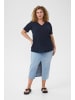 KAFFE curve T-shirt KCedina Loose fit in Midnight Marine