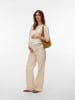 Vero Moda Umstandsjeans mit weitem Bein in Ecru