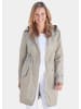 GOLDNER Kurzgröße:  Trendiger leichter Regen Parka aus funktionalem Material in stein