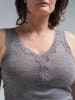 Seamless Basic Top Woollen in Grey Melange