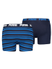 Puma Boxershorts HERITAGE STRIPE BOXER 2er Pack in 056 - blue