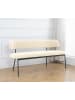home24 Sitzbank Thyna in Creme